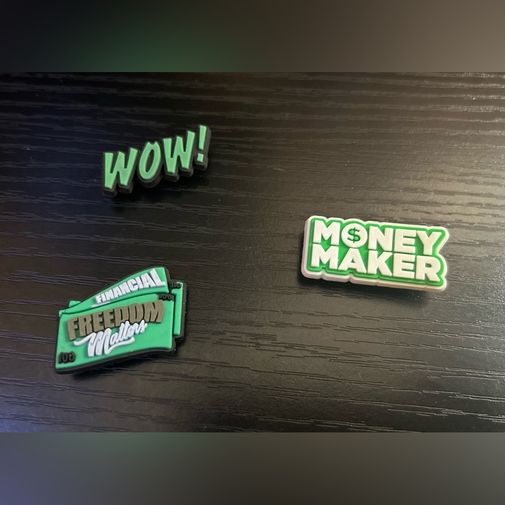 3 pc Croc charms